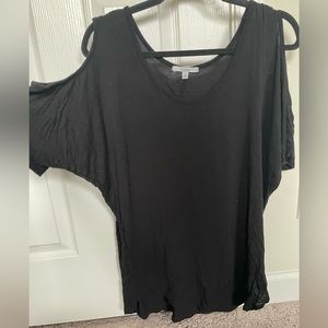 Acemi black cold shoulder shirt, size M
